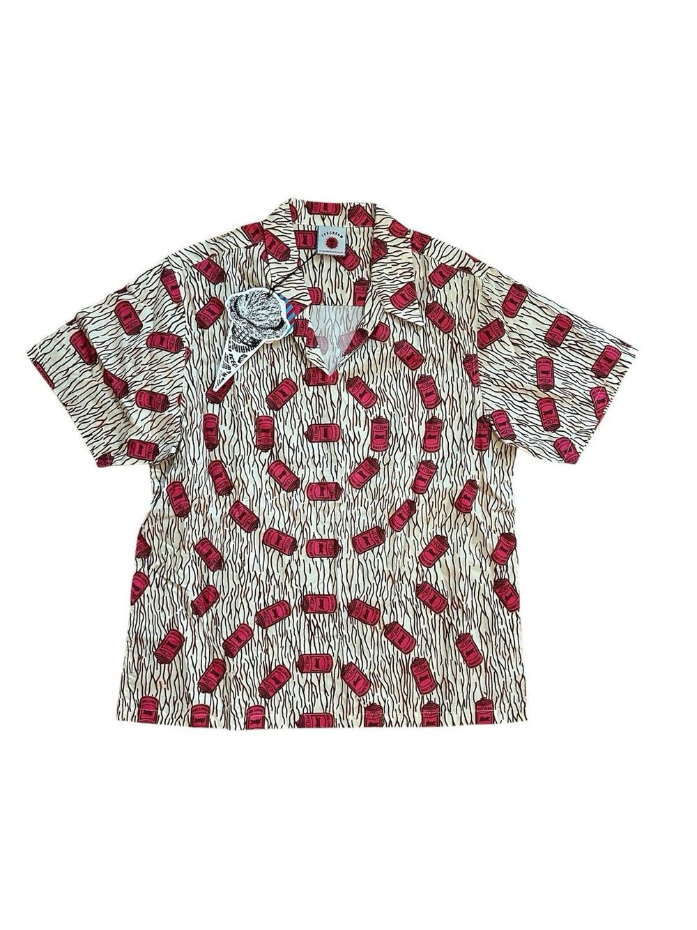Icecream Billionaire Boys Club Spray Camo Pullover Collar Shirt Mens Large